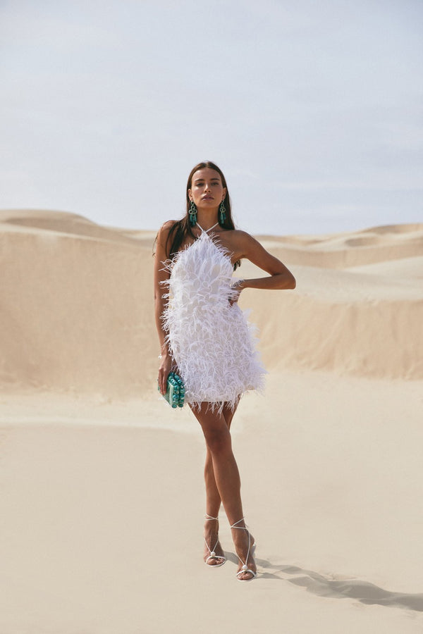 VAL�� DRESS - OFF WHITE